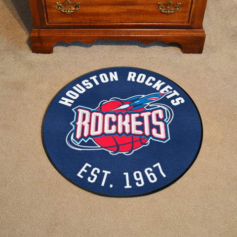NBA Retro Houston Rockets Roundel Rug - 27in. Diameter