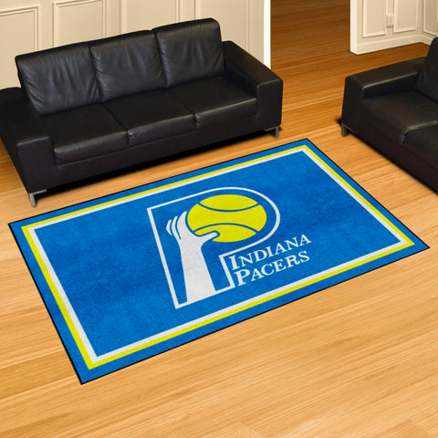 NBA Retro Indiana Pacers 5ft. x 8 ft. Plush Area Rug