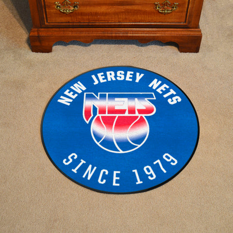 NBA Retro New Jersey Nets Roundel Rug - 27in. Diameter