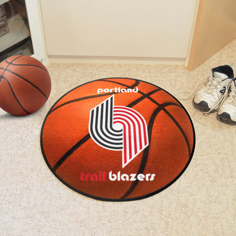 NBA Retro Portland Trail Blazers Basketball Rug - 27in. Diameter