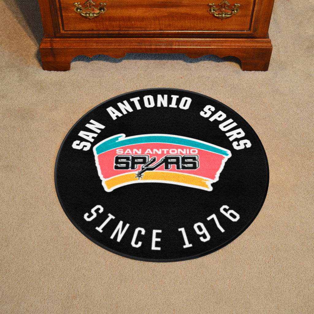 NBA Retro San Antonio Spurs Roundel Rug - 27in. Diameter