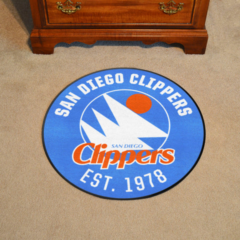 NBA Retro San Diego Clippers Roundel Rug - 27in. Diameter