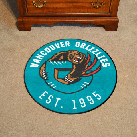 NBA Retro Vancouver Grizzlies Roundel Rug - 27in. Diameter