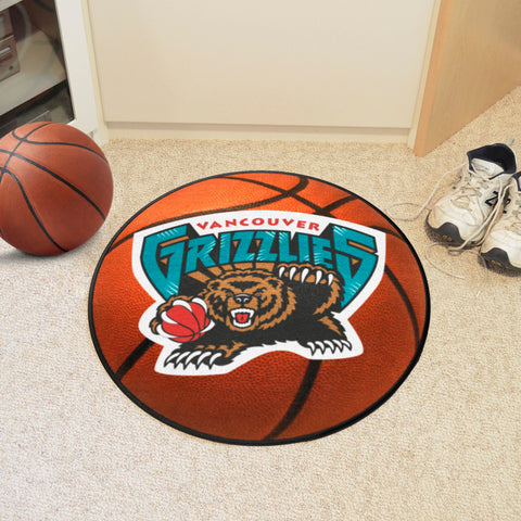 NBA Retro Vancouver Grizzlies Basketball Rug - 27in. Diameter