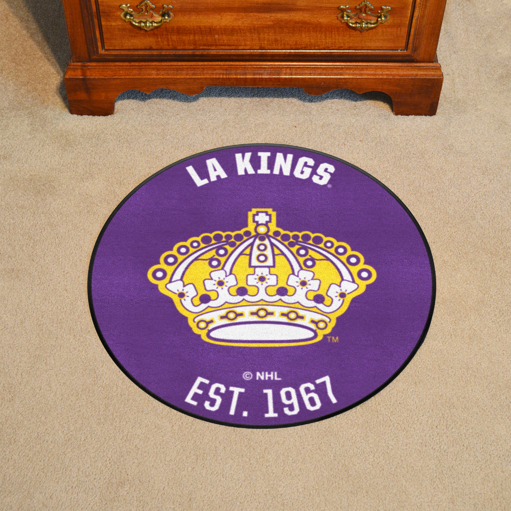 NHL Retro Los Angeles Kings Roundel Rug - 27in. Diameter