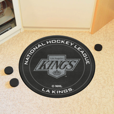 NHL Retro Los Angeles Kings Hockey Puck Rug - 27in. Diameter