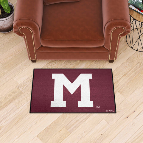 NHL Retro Montreal Maroons Starter Mat Accent Rug - 19in. x 30in.