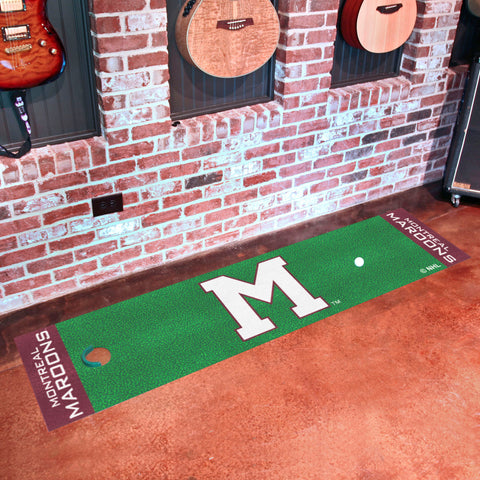 NHL Retro Montreal Maroons Putting Green Mat - 1.5ft. x 6ft.