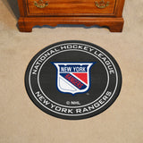 NHL Retro New York Rangers Hockey Puck Rug - 27in. Diameter