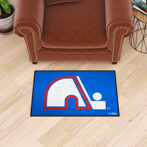 NHL Retro Quebec Nordiques Starter Mat Accent Rug - 19in. x 30in.