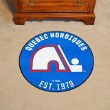 NHL Retro Quebec Nordiques Roundel Rug - 27in. Diameter