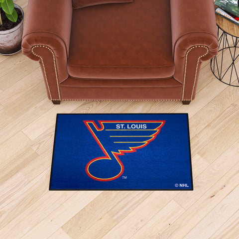 NHL Retro St. Louis Blues Starter Mat Accent Rug - 19in. x 30in.