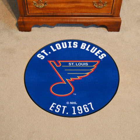 NHL Retro St. Louis Blues Roundel Rug - 27in. Diameter