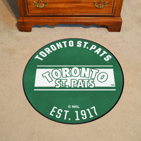 NHL Retro Toronto St. Pats Roundel Rug - 27in. Diameter