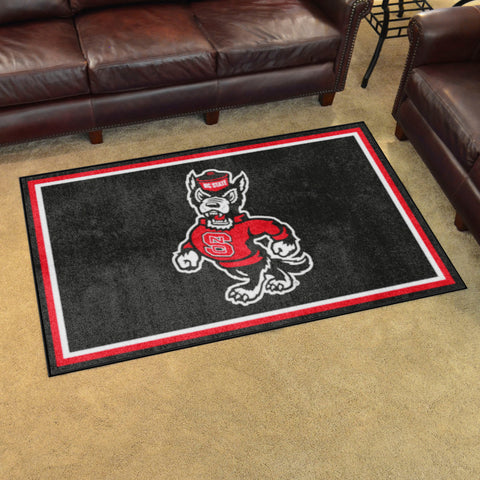 NC State Wolfpack 4ft. x 6ft. Plush Area Rug