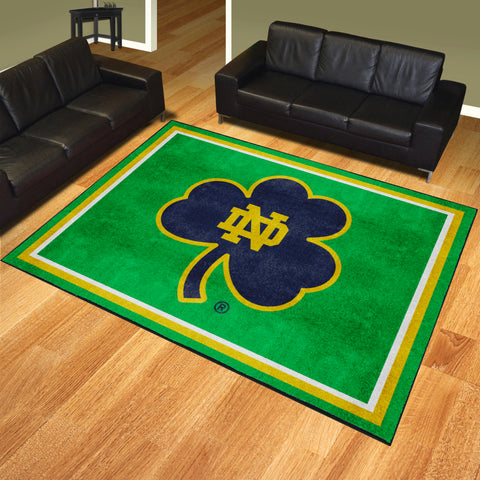 Notre Dame Fighting Irish 8ft. x 10 ft. Plush Area Rug, Clover Logo