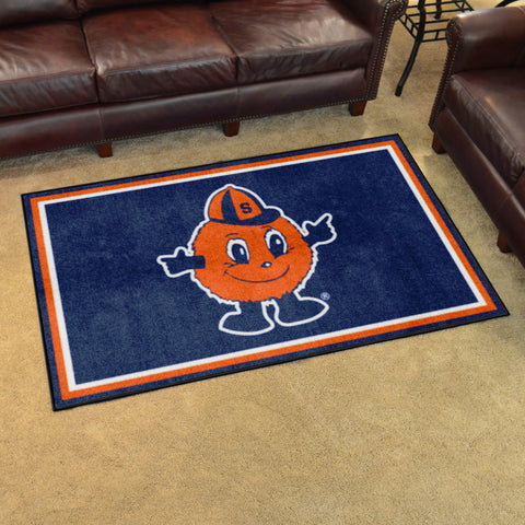 Syracuse Orange 4ft. x 6ft. Plush Area Rug, Otto Mascot Logo