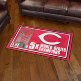 Cincinnati Reds Dynasty 3ft. x 5ft. Plush Area Rug