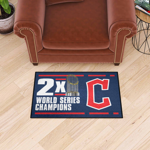 Cleveland Guardians Dynasty Starter Mat Accent Rug - 19in. x 30in.