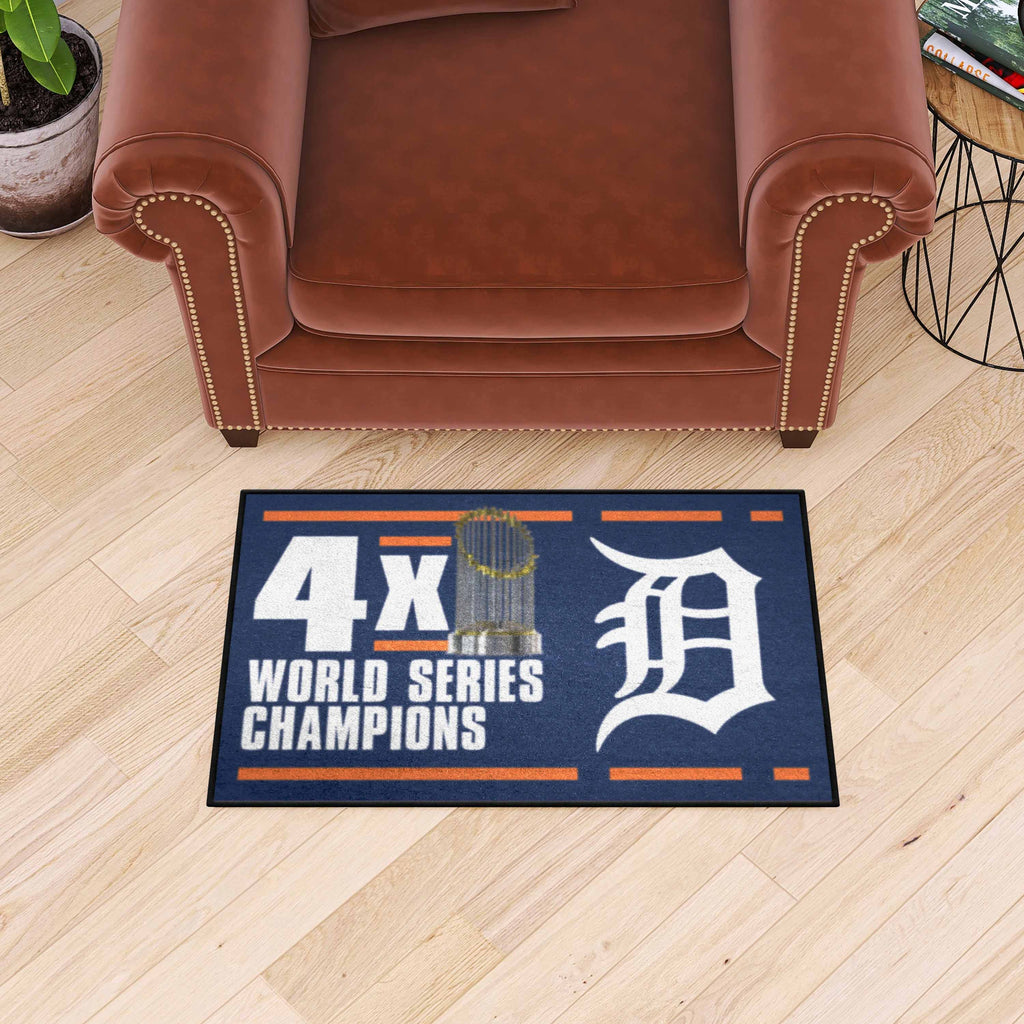Detroit Tigers Dynasty Starter Mat Accent Rug - 19in. x 30in.