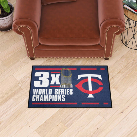 Minnesota Twins Dynasty Starter Mat Accent Rug - 19in. x 30in.