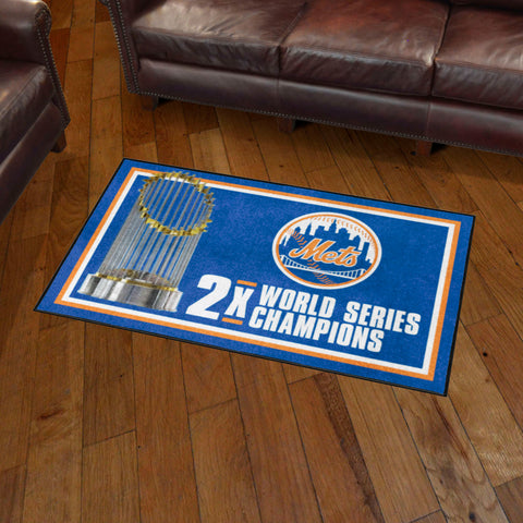 New York Mets Dynasty 3ft. x 5ft. Plush Area Rug