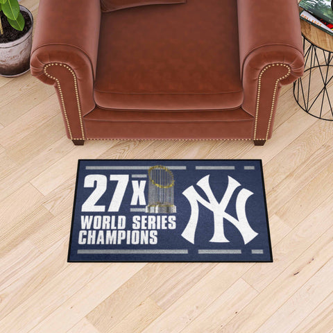 New York Yankees Dynasty Starter Mat Accent Rug - 19in. x 30in.