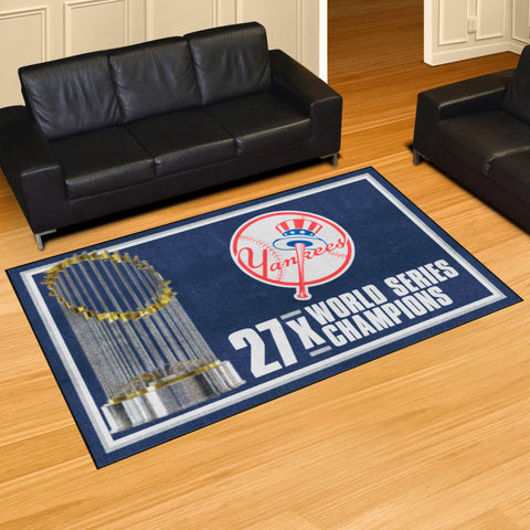 New York Yankees Dynasty 5ft. x 8 ft. Plush Area Rug