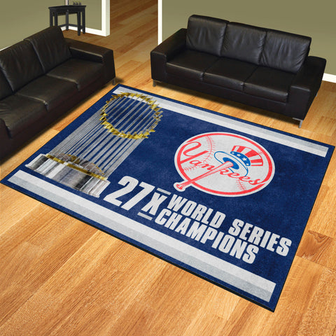 New York Yankees Dynasty 8ft. x 10 ft. Plush Area Rug