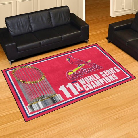 St. Louis Cardinals Dynasty 5ft. x 8 ft. Plush Area Rug