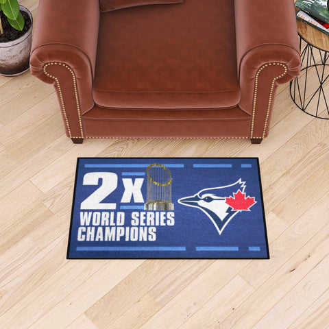 Toronto Blue Jays Dynasty Starter Mat Accent Rug - 19in. x 30in.