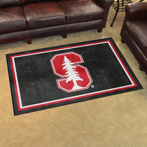 Stanford Cardinal 4ft. x 6ft. Plush Area Rug