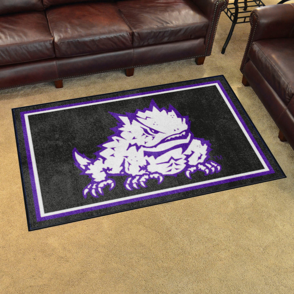 TCU Horned Frogs 4ft. x 6ft. Plush Area Rug