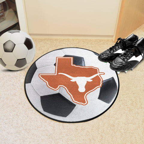 Texas Longhorns Soccer Ball Rug - 27in. Diameter
