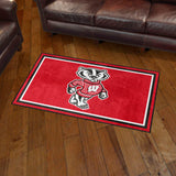 Wisconsin Badgers 3ft. x 5ft. Plush Area Rug