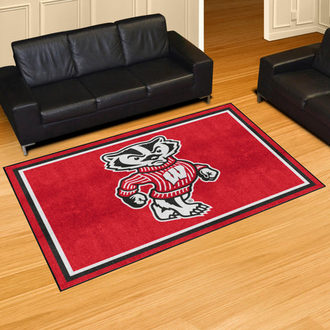 Wisconsin Badgers 5ft. x 8 ft. Plush Area Rug
