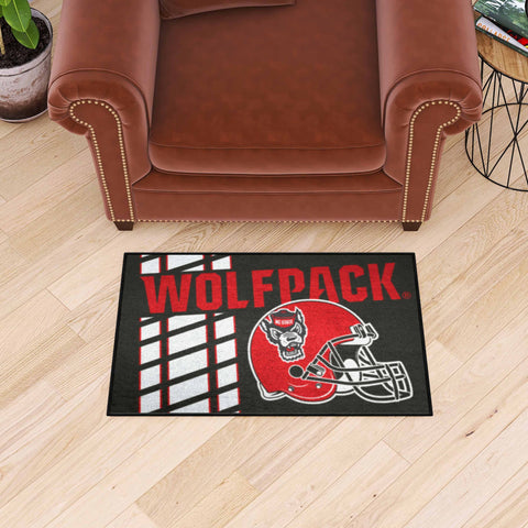 NC State Wolfpack Starter Mat Accent Rug - 19in. x 30in., Uniform Design