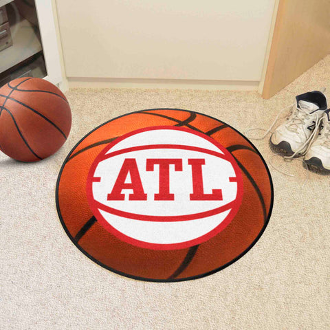 Atlanta Hawks Basketball Rug - 27in. Diameter
