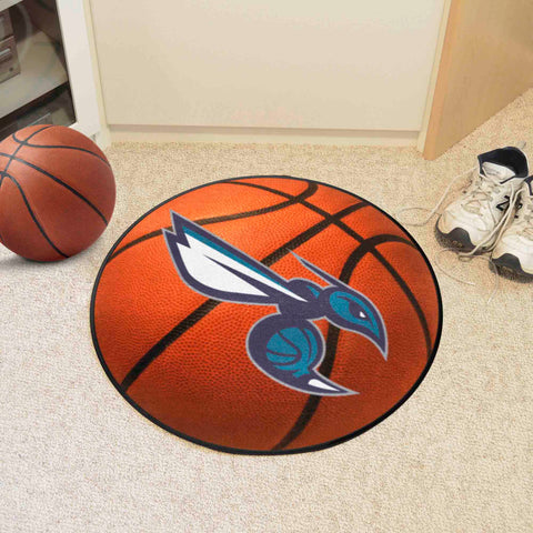 Charlotte Hornets Basketball Rug - 27in. Diameter