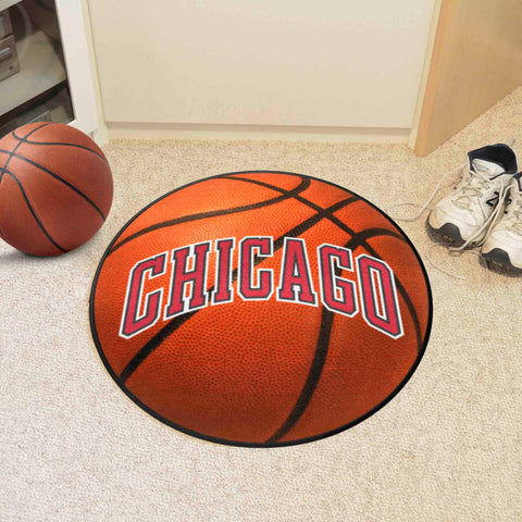 Chicago Bulls Basketball Rug - 27in. Diameter