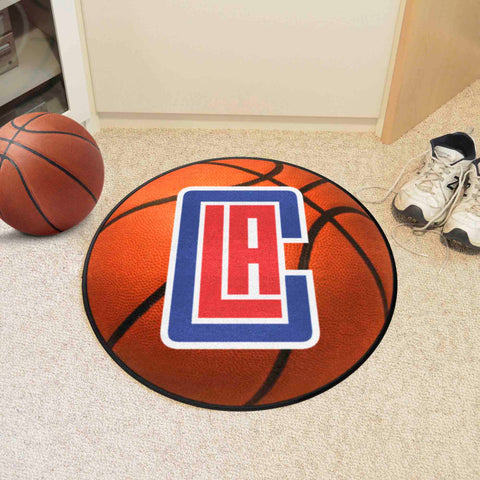 Los Angeles Clippers Basketball Rug - 27in. Diameter
