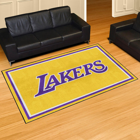 Los Angeles Lakers 5ft. x 8 ft. Plush Area Rug