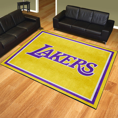 Los Angeles Lakers 8ft. x 10 ft. Plush Area Rug