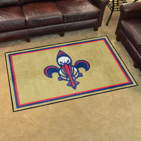 New Orleans Pelicans 4ft. x 6ft. Plush Area Rug