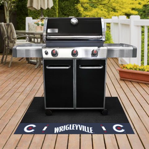 Chicago Cubs Vinyl Grill Mat - 26in. x 42in.