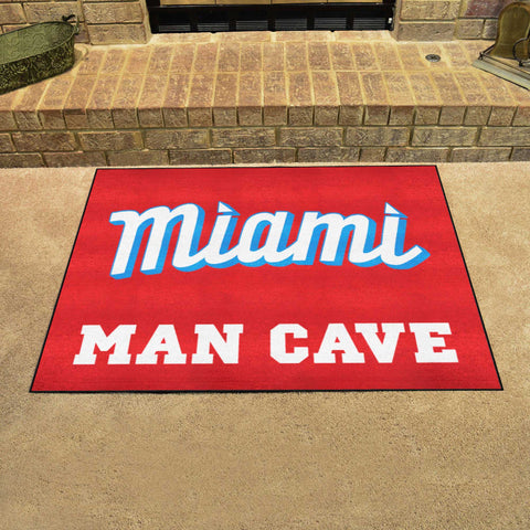 Miami Marlins Man Cave Tailgater Rug - 5ft. x 6ft.