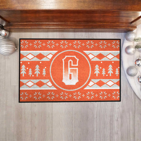 San Francisco Giants Holiday Sweater Starter Mat Accent Rug - 19in. x 30in.
