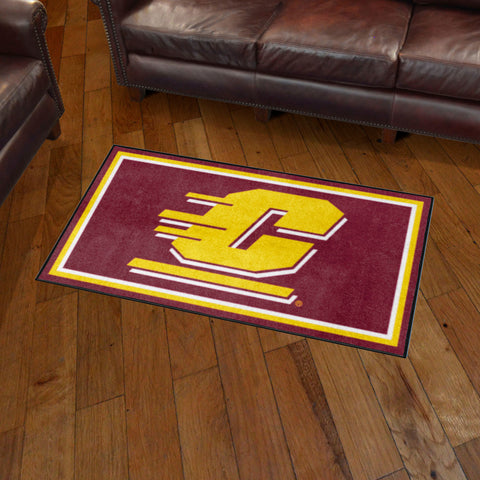 Central Michigan Chippewas 3ft. x 5ft. Plush Area Rug