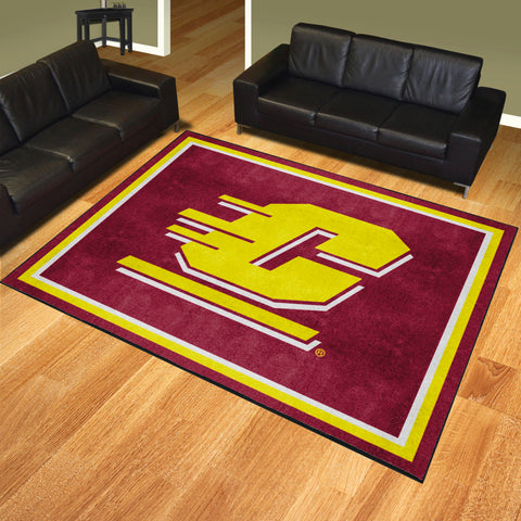 Central Michigan Chippewas 8ft. x 10 ft. Plush Area Rug