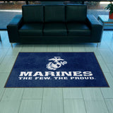 U.S. Marines 4X6 High-Traffic Mat with Durable Rubber Backing - Landscape Orientation